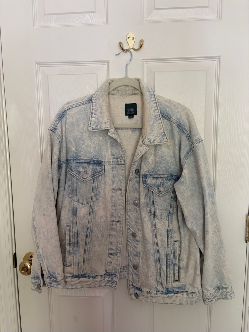 Wild Fable Acid Wash Light Denim Jacket